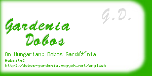 gardenia dobos business card